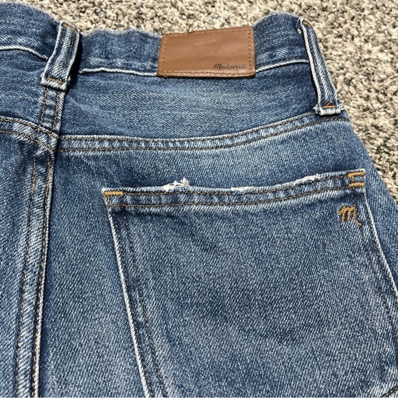 Madewell The Momjean Jeans Size 25 Distressed Hem - Picture 9 of 10
